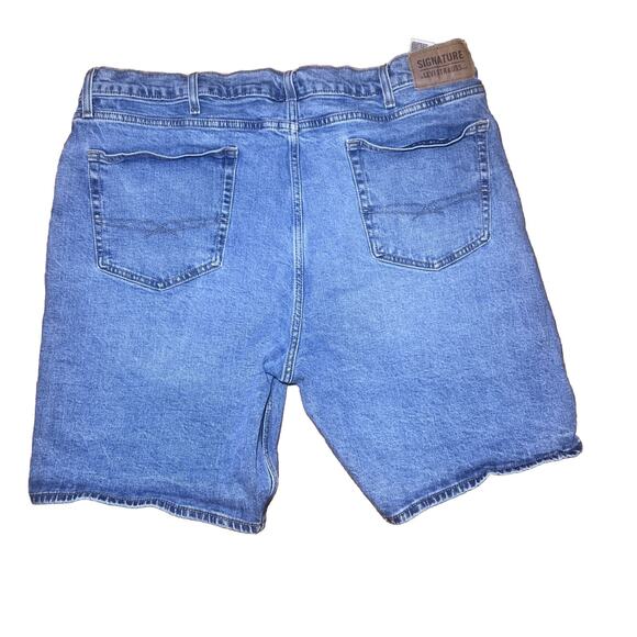 Levi Strauss Signature Men’s Light Wash Denim Shorts 40” Jorts Cotton - Picture 2 of 10